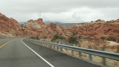 路旅行大峡谷亚利桑那州美国开车汽车犹他州路线搭便车旅行美国当地的旅程野生西平静大气<strong>印度</strong>土地高速公路视图车挡风玻璃